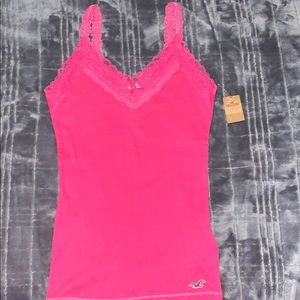 Pink No-Sleeve Tank Top